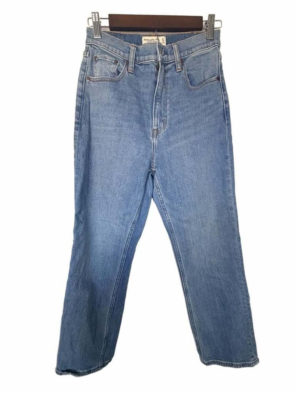 Abercrombie & Fitch Curve Love The Ankle Straight Ultra High Rise Jeans 27/4_192